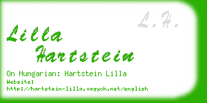 lilla hartstein business card